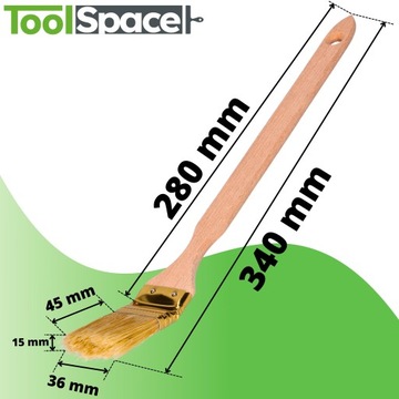 ЩЕТКА ДЛЯ ПОКРАСКИ РАДИАТОРА 36ММ УГЛОВАЯ КРИВАЯ *ПОЛЬСКИЙ ПРОИЗВОДИТЕЛЬ* 12 ШТ.
