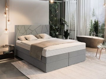 Высокая кровать TRANI 160 MODERN двуспальный матрас МЯГКИЕ контейнеры