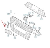 фото thumb №9, New audi a4 b9 s4 радіатор решітка написи badge 8w0853736a2zz