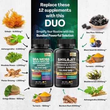 Комплекс Dynamic Vitality: мультивитамины с морским мхом и мощное мумие