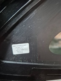 12585. tesla x скло кузовна лівий задній 1034906-80-f Зі Шроту, фото thumb