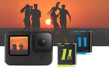ТРЕХКАНАЛЬНОЕ ЗАРЯДНОЕ УСТРОЙСТВО TELESIN ДЛЯ GOPRO HERO 9 10 11 12 КАБЕЛЬ 3 АККУМУЛЯТОРА