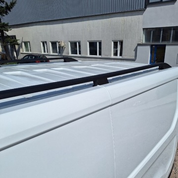 фото thumb №11, Рейлинги крышные opel vivaro renault trafic fiat talento 2014- длинный чёрные