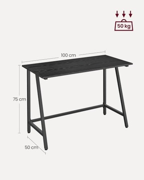 КОМПЬЮТЕРНЫЙ СТОЛ, ОФИСНЫЙ СТОЛ, черный LOFT