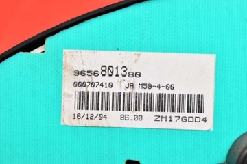 фото thumb №8, Спідометр  прилади eu 9656801380 peugeot partner 1 i 1.6 16v 109 km рестайлінг 02-12
