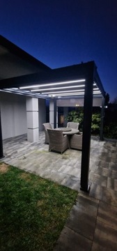 -10% Wyprzedaż Sezonowa Pergola Ogrodowa 3x3 Zadaszenie Tarasu Lamele