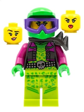 K7*LEGO ЖЕНЩИНА-МОТОЦИКЛИСТ, РВЕТ ВОЛОСЫ ШЛЕМУ, НОВЫЙ