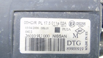 фото thumb №7, Лампа правый перед правая nissan note e11 260109u000