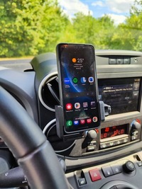 фото thumb №12, Кронштейн na телефон peugeot partner i citroen berlingo чёрный mat