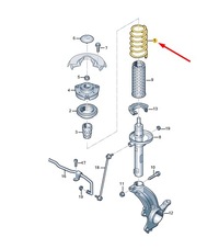 фото thumb №2, Skoda enyaq iv передняя часть катушка зажигания spring 5q0411105ht