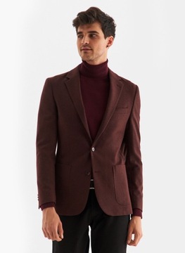 Бордовая мужская куртка Slim Fit PAKO LORENTE 50