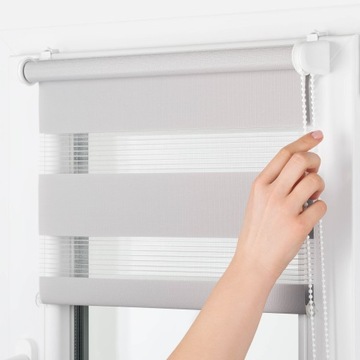 Roleta okienna DZIEŃ NOC na wymiar 89x140 bezinwazyjna Dzień i Noc