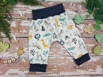 PÓŁŚPIOCHY BEZ STÓP SPODNIE BAGGY 80 LITTLE JUNGLE /58g/