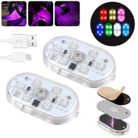 фото thumb №1, 2 usb led освещение внутреннее автомобиля лампа беспроводная цветов