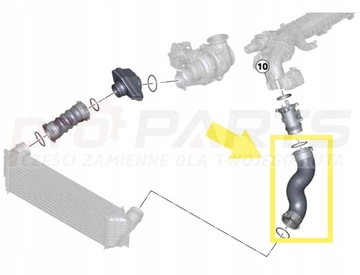 фото thumb №2, Труба turbo шланг интеркулер bmw 5 f10 f11 f07