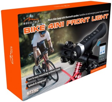 Lampka rowerowa z głośnikiem BIKE 4in1 FRONT LIGHT