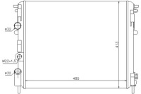Nissens радиатор воды renault clio 2 1.9 d b/cb Цена, фото thumb