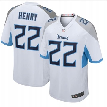 Темно-синяя майка De Futebol Americano Tennessee Titans Деррик Генри 2023