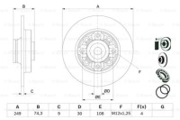 фото thumb №3, Тормозные диски тормозные колодки задняя bosch peugeot 308 sw i