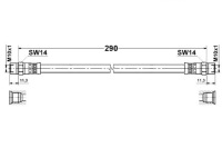 фото thumb №1, Ate шланг гальмівний elast. bmw 1502-2002 e10 2