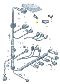 Двойной крепеж шланг volkswagen caddy porsche macan оригинальный номер n10315002 Цена, фото thumb
