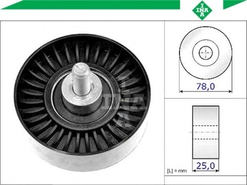 фото thumb №2, Schaeffler luk 532 0705 10 ролик kierunkowa / напрямна, стрічка klinowy зубчастий