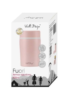 TERMOS OBIADOWY FUORI RÓŻOWY VIALLI DESIGN 500 ML