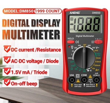 Мощный мультиметр ANENG DM850 с функцией HOLD