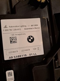 Bmw x5 рестайлинг  адаптивный laser shadow line черный фара левая перед full led с Разборки, фото thumb