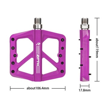 1 пара подшипников MTB, педали для горного велосипеда, платформа, нейлон Du Purple g