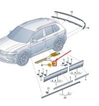 Vw tiguan ad left поріг trim смуга 5na853369aese Київ, фото thumb