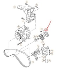 фото thumb №11, Держатель do колёса шкивной vag audi a6 a8 q7