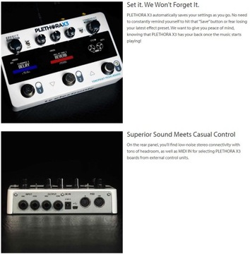 Plethora X3 Guitar Multi-Effect 3 эффекта одновременно TC Electronic