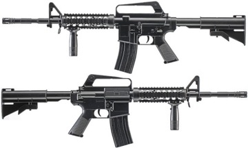 KARABIN NA KULKI M4A1 AMERYKAŃSKI REPLIKA ASG SNAJPERKA CIĘŻKA + LATARKA