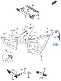 фото thumb №7, Suzuki sx4 s-cross 18r 1.4t lift джгут лампи led задня задній ліва права 2
