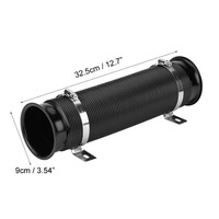 фото thumb №15, Универсальный труба wąż впуск воздуха 76mm чёрный