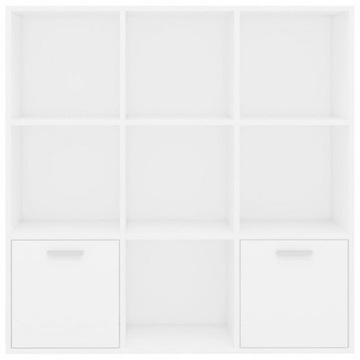 БЕЛЫЙ ОФИСНЫЙ КНИЖНЫЙ ШКАФ, КОМОД, ШКАФ, ПОЛКА