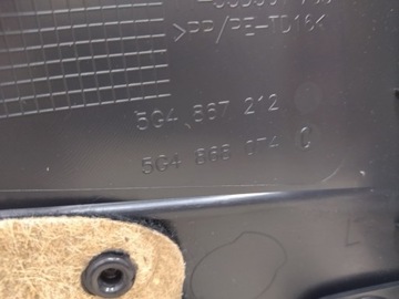 фото thumb №12, 5g4867212 оббивка боковина двері правий зад vw golf vii 2013+