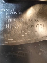 фото thumb №3, Подкрылок передние перед защита левая bmw x3 g01