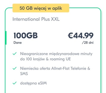 Карта Lycamobile DE SIM Internet International Plus XXL 150 ГБ