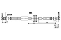фото thumb №1, Ate шланг гальмівний гнучкий задня l/p opel movano b renault master