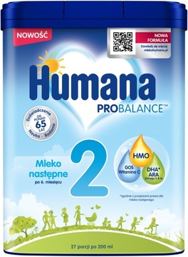 HUMANA 2 HMO ПОСЛЕ 6 МЕСЯЦЕВ 750 Г x2 + 2x ТЫКВЕННЫЙ МУСС