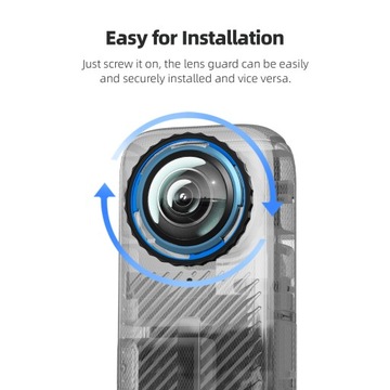 ОПТИЧЕСКИЕ СТЕКЛЯННЫЕ КРЫШКИ ДЛЯ INSTA 360 X4 ВОДОНЕПРОНИЦАЕМЫЙ ЗАЩИТНЫЙ КРЫШКА