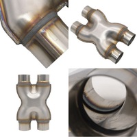 фото thumb №5, Двойной адаптер выпускной автомобиля соединитель трубы 409 выход выпускной ze