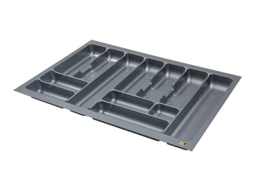 Wkład organizer na sztućce do szuflady BLUM 80cm 716x475 METALIK