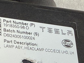 фото thumb №8, Tesla y juniper 2025+ лампа ліва фара лівий 1918350-98-d нова новий