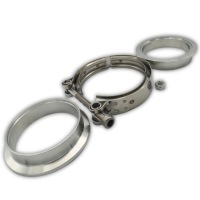 V-band 3 cale хомут фланцы 3" 76mm соединитель выхлоп vband соединитель rur Оригинал, фото thumb