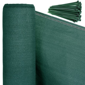 ТЕНЕВАЯ СЕТКА ДЛЯ МАСКИРОВКИ ЗАБОРА ПОКРЫТИЕ ЗАБОРА UV MAT 90% 1,5х50м