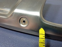 фото thumb №10, Mercedes gl x164 рестайлинг планка хром накладка бампера зад