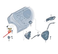 фото thumb №1, Audi e-tron gt rear door lock підкладка 4j3839087